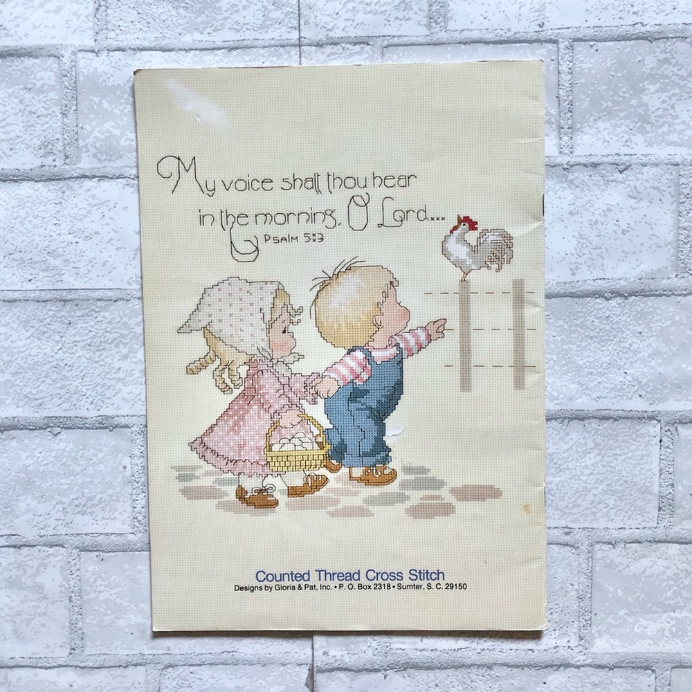 VTG 1983 Gloria & Pat God’s in His Heaven Cross Stitch Pattern Book 22 Rare